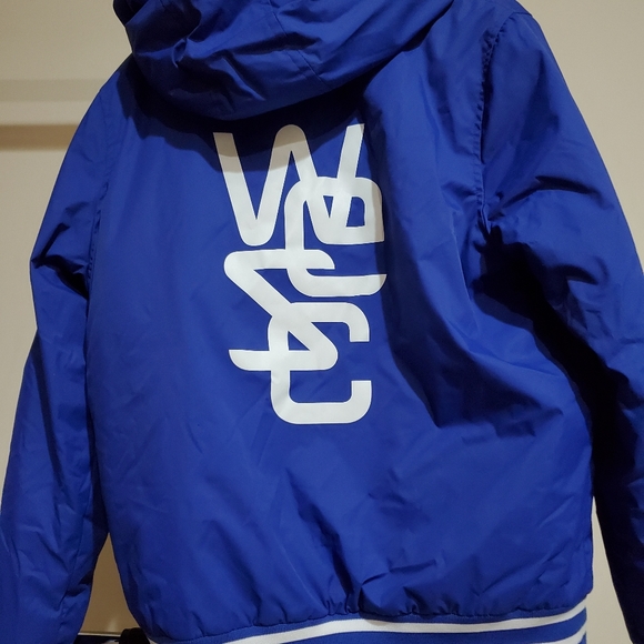 WESC Ladies Padded Hooded Jacket Blue size Medium - Picture 2 of 10